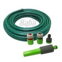 Baba GW-7002 Garden Hose 10M with GW5001 Basic Watering Set | Garden Tools | Tools used for Gardening | Baba Gardening Baba GW-7002 Garden Hose 10M with GW5001 Basic Watering Set | Garden Tools | Tools used for Gardening | Baba Gardening
