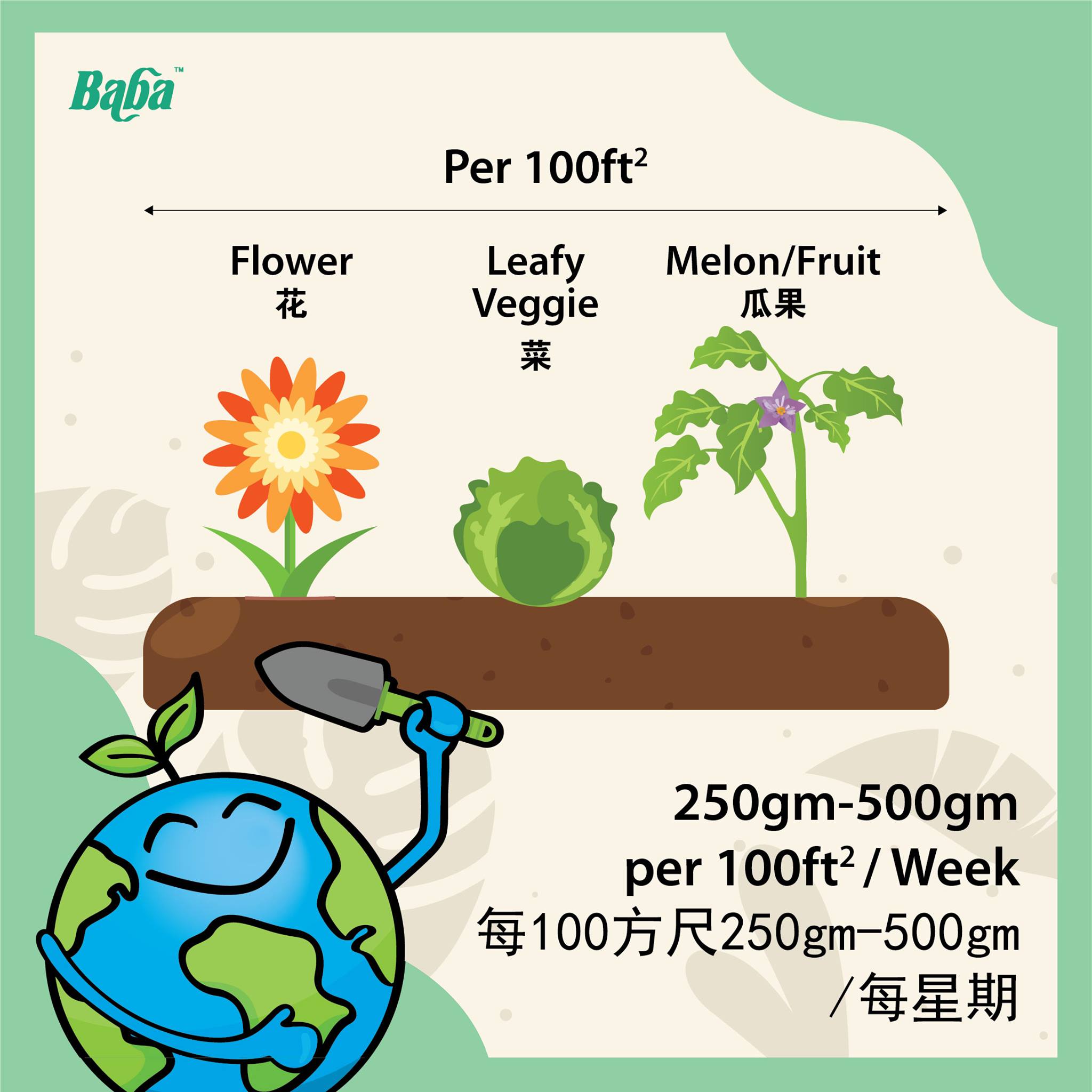Fertilization amount | Mr Ganick Fertilizer | Baba Gardening
